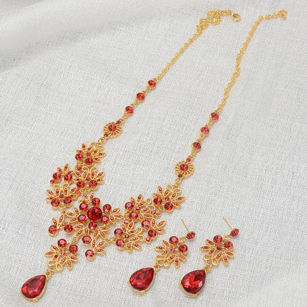 Red Jewelry set - Picture 3 of 3